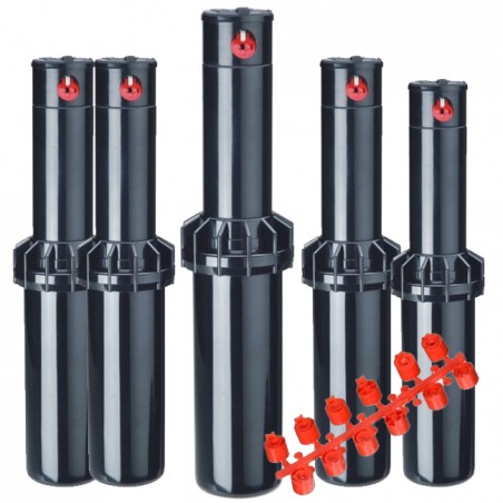 Pack of 5 KRain RPS75 3/4" Irrigation Sprinklers | Range 6.7 to 15.5 m | Professional Adjustable Sprinkler