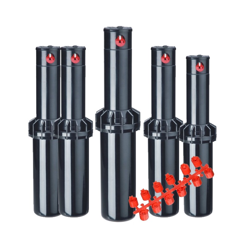 5er-Pack KRain RPS75 3/4" Bewässerungsregner | Reichweite 6,7 bis 15,5 m | Professioneller einstellbarer Sprinkler