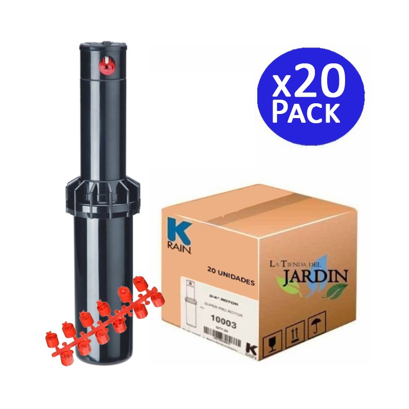 Pack of 20 KRain RPS75 3/4'' Irrigation Sprinklers | Range 6.7 to 15.5 m | Professional Adjustable Sprinkler