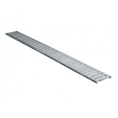 Grille de garage 100x13cm, en ulma galvanisé nervuré, couvercle de fermeture pour zones de circulation