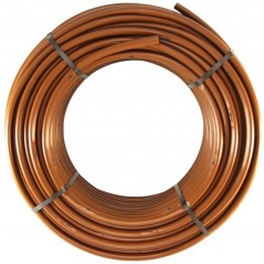 Tuberia riego por goteo 16mm autocompensante 33 cm, 100 metros, marrón