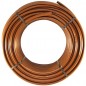 16mm drip irrigation pipe with self-compensating drippers every 33 cm, 25 meters, brown