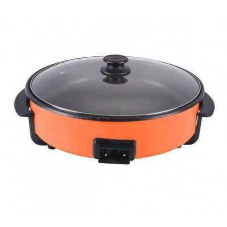 Paellera elétrica, 1500 W, Ø 36 x 7 cm, revestimento em pedra. Temperatura de até 250 °C. Revestimento antiaderente.