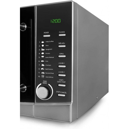 Orbegozo MIG3420 Micro-ondas 1000W, 34 L. Grill 1300W. Estrutura PRATA.