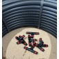 50 x 16mm drip irrigation tee with safety ring. Union for drip tube diameter 16 mm, black 50 x 16mm drip irrigation tee with safety ring. Union for drip tube diameter 16 mm, black