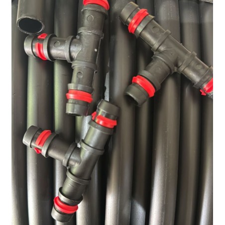 Irrigazione a goccia da 16 mm con anello di sicurezza