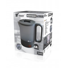 Hervidor Eléctrico Portátil, Capacidad 0.5 Litros, Potencia 420W, Incluye 2 Tazas Pequeñas