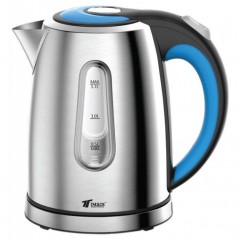 Hervidor Eléctrico en Acero Inoxidable 1,7 L, Potencia 2200W, Nivel de Agua Visible, Ebullición Rápida, Base 360°