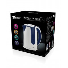 Hervidor Eléctrico 1.7 Litros, Potencia 2200W, Protección Contra Sobrecalentamiento y Ebullición en Seco