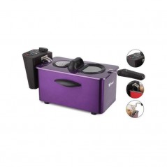 Electric deep fryer purple design 2000W 3.5 liters