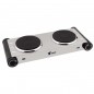 Electric cooker 2 stainless steel burners 50x29 cm Electric cooker 2 stainless steel burners 50x29 cm
