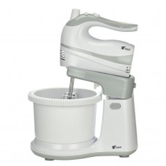 Frullatore Elettrico 500 W con Ciotola e Supporto. Prep Mix+ Frullatore elettrico 500 W con fruste, ciotola 3L, 5 velocità