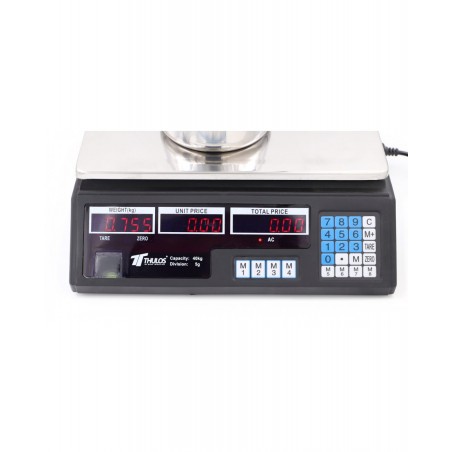 Bilancia commerciale digitale 40 kg - graduazione 5 grammi