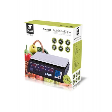 Bilancia commerciale digitale 40 kg - graduazione 5 grammi