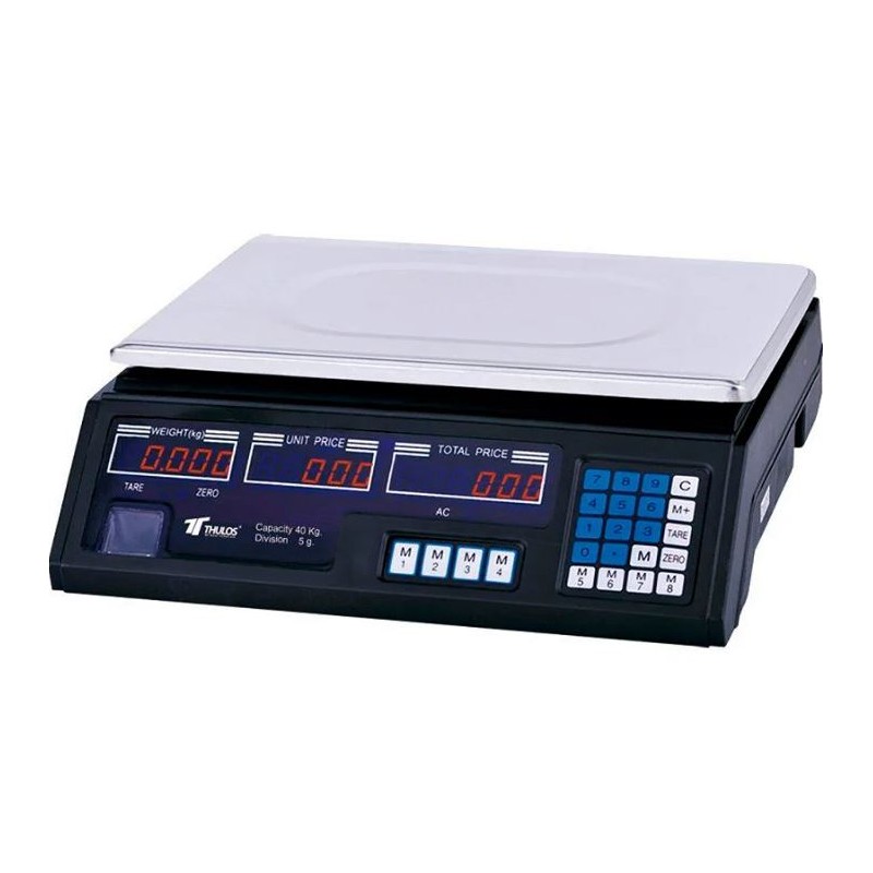 Digital commercial scale 40 kg - 5 gram graduation