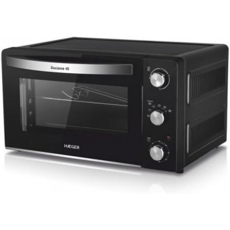 Haeger 45-litre, 2000W tabletop electric oven, adjustable thermostat, 60-minute timer, non-stick coating