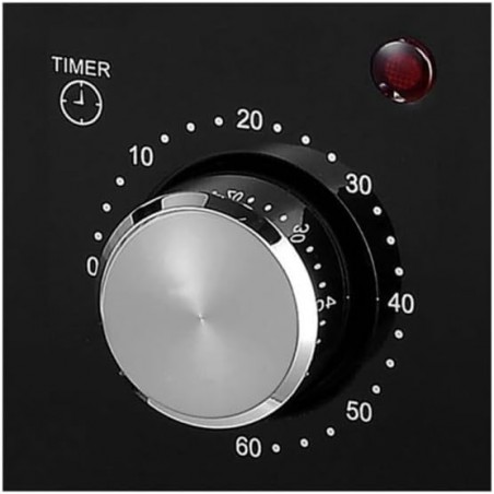 Haeger 45 Liter, 2000 W Tisch-Elektrobackofen, einstellbarer Thermostat, 60-Minuten-Timer, Antihaftbeschichtung