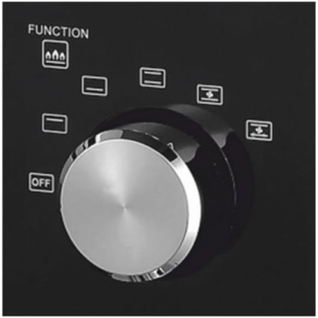 Haeger 45 Liter, 2000 W Tisch-Elektrobackofen, einstellbarer Thermostat, 60-Minuten-Timer, Antihaftbeschichtung