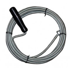 Abflussrohrreiniger mit Kurbel, Rohrreinigung, Reinigungssonde, 3 Meter x 9 mm