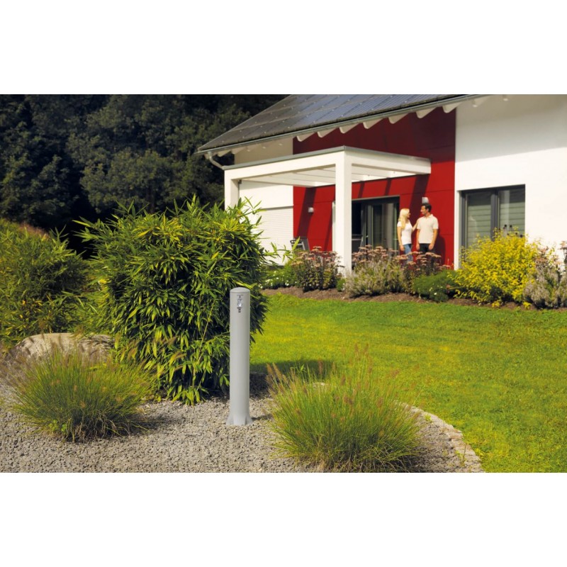Fuente De Jardín Antigua – Grifo De Hierro Oxidado (Estilo Rústico) – Altura 49 Cm – Conexión Manguera