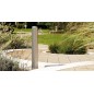 Garden fountain in modern gray design Garden fountain in modern gray design