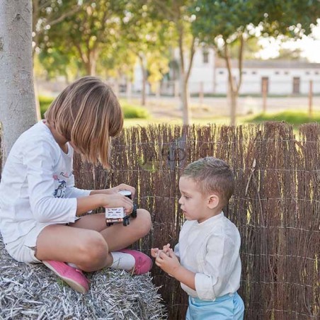 Malha de urze importada 0,7-1 kg/m2, 1 x 5 m, 65% de ocultação para terraços, jardins e delimitação de terrenos