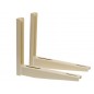 Conjunto de suporte de ar condicionado Eco 50x50 cm, pintado em epóxi poliéster creme, carga máxima 80 kg Conjunto de suporte de ar condicionado Eco 50x50 cm, pintado em epóxi poliéster creme, carga máxima 80 kg