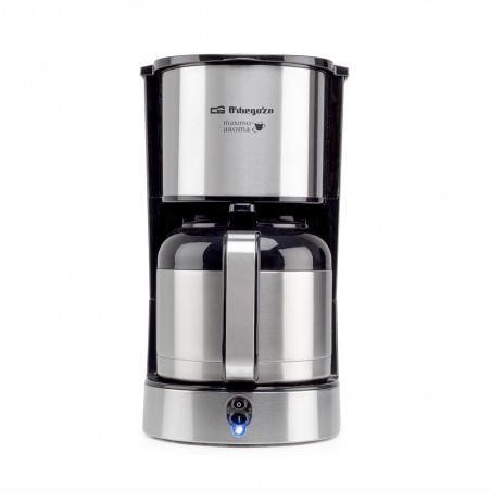 Cafetera de goteo Orbegozo. Capacidad 1 L. Adecuada para 10-12 tazas. Potencia 800W.