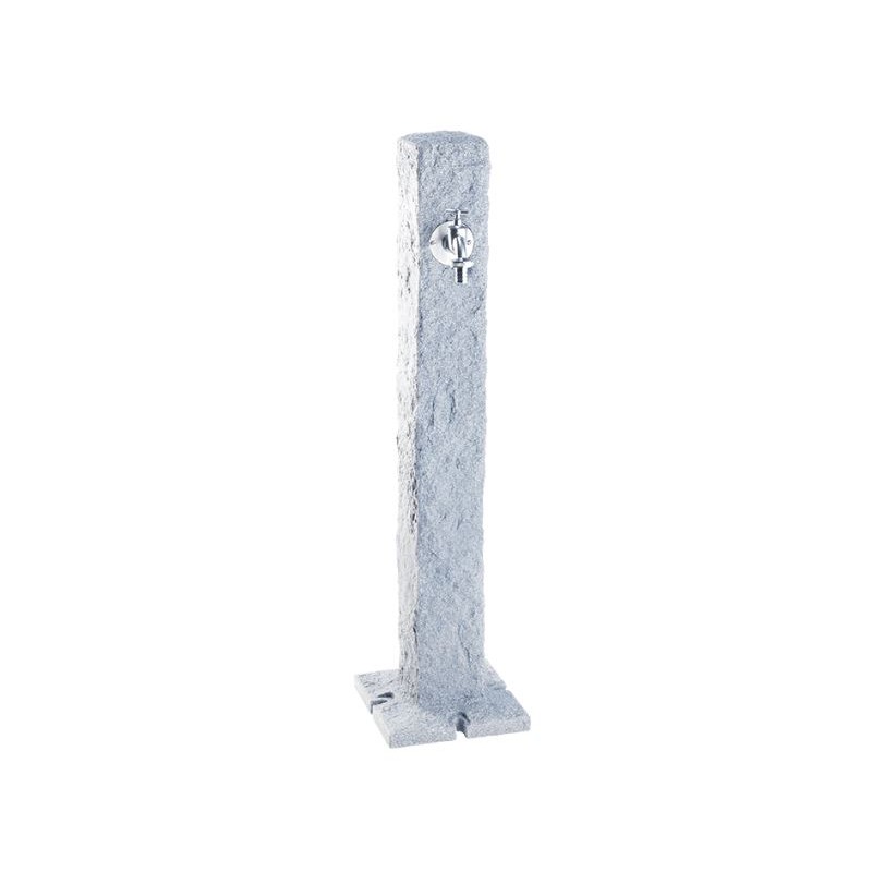 Fonte de jardim com torneira em imitação de pedra de granito claro, altura 100 cm, estilo natural para jardim Fonte de jardim com torneira em imitação de pedra de granito claro, altura 100 cm, estilo natural para jardim