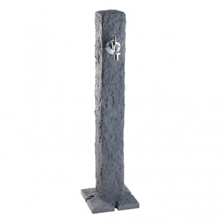 Dark granite imitation stone garden fountain + Faucet, 100 cm