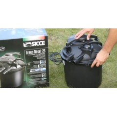 Filtre semi-automatique GREEN RESET 25L avec lampe UV 10 W Bassin 8000 litres max.