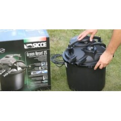 Filtro Semi-Automático GREEN RESET 25L con Lámpara UV 10W - Para Estanque hasta 8.000 Litros