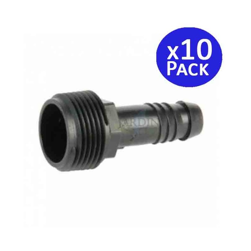 Pack 10 Enlaces de Riego 16mm x 1/2'' para Tubería Rain Bird Funny Pipe Pack 10 Enlaces de Riego 16mm x 1/2'' para Tubería Rain Bird Funny Pipe