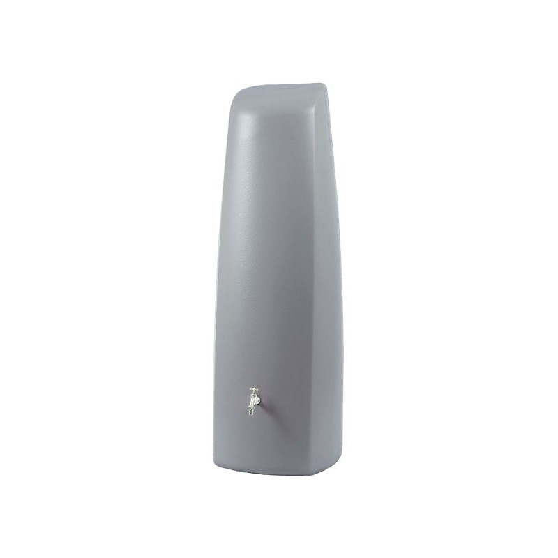 Serbatoio per acqua piovana Elegance Graf, raccoglitore per acqua piovana da 400 litri, 60x60x180 cm, grigio