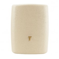 Depósito de agua de lluvia Terra Graf. Depósito decorativo 275 litros, 40x80x105 cm, beige