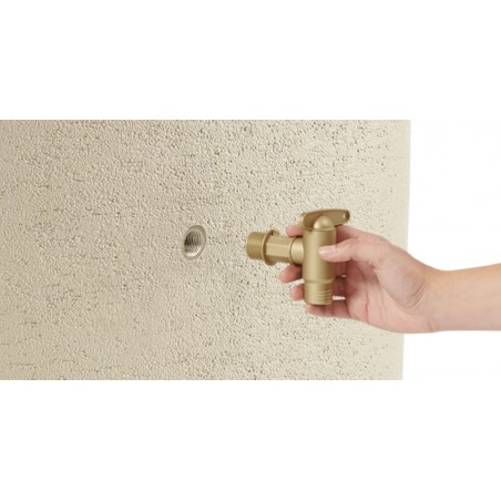 Serbatoio per acqua piovana Terra Graf. Serbatoio decorativo, 275 litri, 40 x 80 x 105 cm, beige