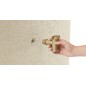 Serbatoio per l'acqua Piovana Terra Graf. Serbatoio decorativo per acqua piovana da 275 litri, 40x80x105 cm, beige
