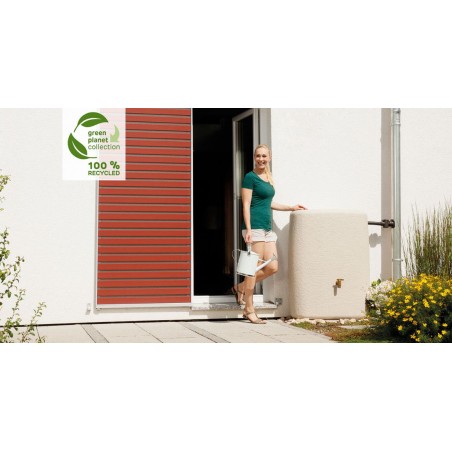 Reservatório de Água da Chuva Terra de 275 Litros | Reservatório Decorativo 40x80x105 cm Bege | Recipiente para Armazenamento de