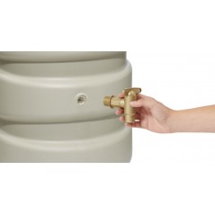 Serbatoio per l'acqua Piovana Graf. Serbatoio Decorativo per acqua da 650 litri, 60x80x191 cm, beige