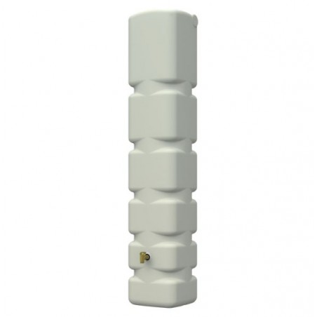 Regenwasserspeicher Graf. Dekorativer Wassertank für 300 Liter, 42x40x210 cm, beige