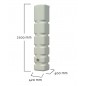 Regenwasserspeicher Graf. Dekorativer Wassertank für 300 Liter, 42x40x210 cm, beige Regenwasserspeicher Graf. Dekorativer Wassertank für 300 Liter, 42x40x210 cm, beige