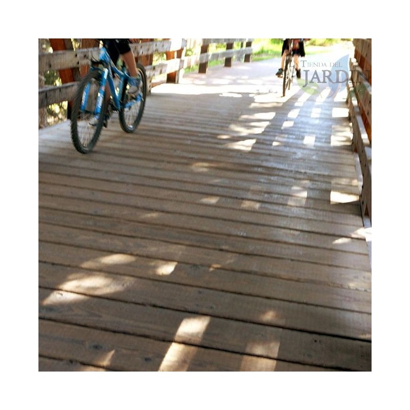 Treated Wood Decking 4.5x9x300 cm | Flooring and Cladding for Construction and Exterior