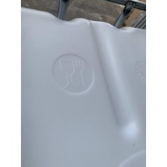 Serbatoio d'acqua IBC Graf da 1000 litri con pallet. Contenitore per il trasporto di liquidi, 120x100x117 cm