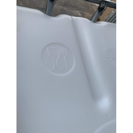 Serbatoio d'acqua IBC Graf da 1000 litri con pallet. Contenitore per il trasporto di liquidi, 120x100x117 cm