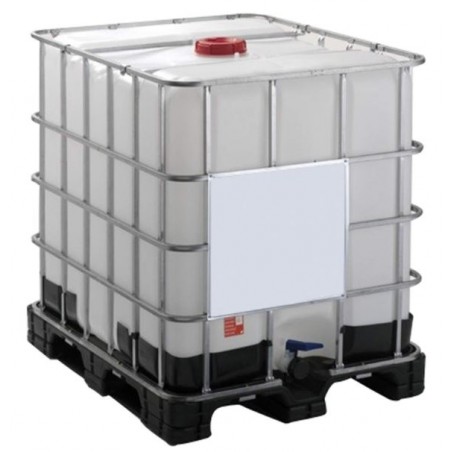 Serbatoio Graf IBC Natural da 1000 litri su pallet. Trasporto liquidi. Misure: 120 x 100 x 117 cm.