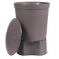 Serbatoio d'acqua in polipropilene da 300 L. Recuperatore d'acqua 82x86 cm, con base di supporto 53 x 33 cm, grigio Serbatoio d'acqua in polipropilene da 300 L. Recuperatore d'acqua 82x86 cm, con base di supporto 53 x 33 cm, grigio