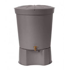 300L Polypropylene Water Tank Graf. Water Recovery Unit 82x86 cm, with base 53 x 33 cm, grey