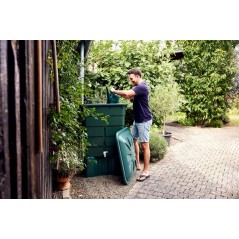 Rectangular rainwater tank 500 liters + Base