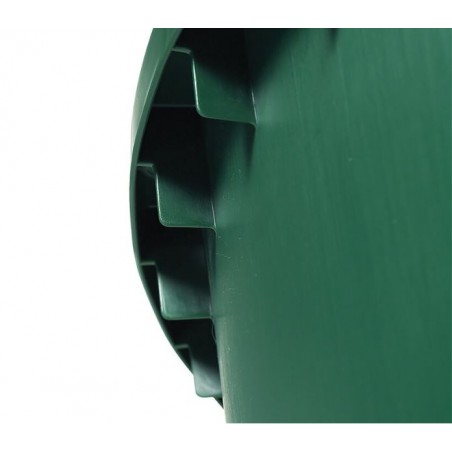 200 L Polypropylene Water Tank with Lid and Tap, 77 x 80 cm, Green