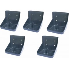 5 x Plastic Salt Lick Stone Holder, Square Shape, 24x22x22 cm